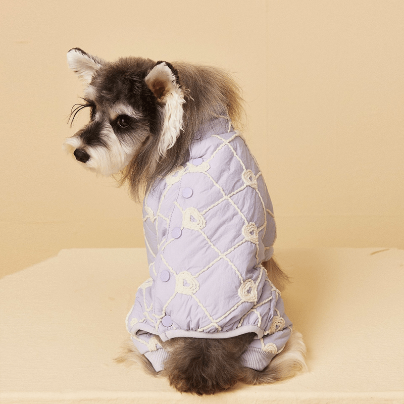 Thick Warm Small Medium Dog Winter Clothes Four - Leg Cotton Coats - PIKAPIKA