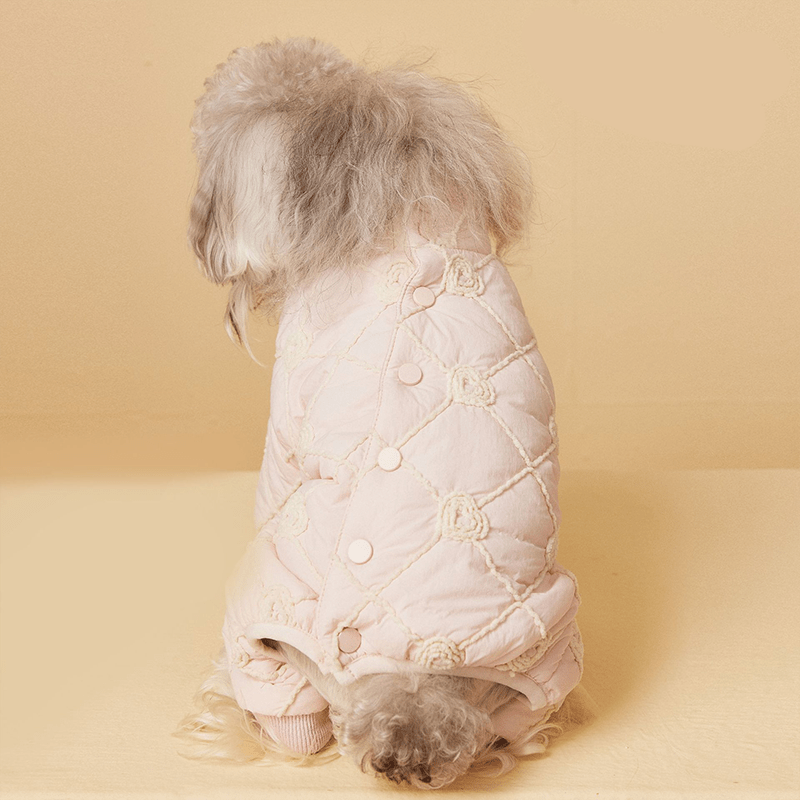 Thick Warm Small Medium Dog Winter Clothes Four - Leg Cotton Coats - PIKAPIKA