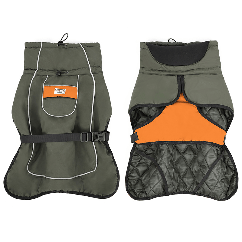 Thick Warm Whippet Dog Vests Windproof Outdoor Coat with Reflective Strips Pet Clothes - PIKAPIKA