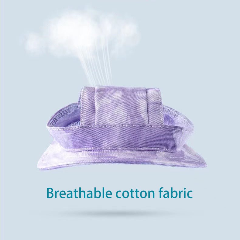 Tie-dye Breathable Cotton Outdoor Sunscreen Bucket Hat - PIKAPIKA