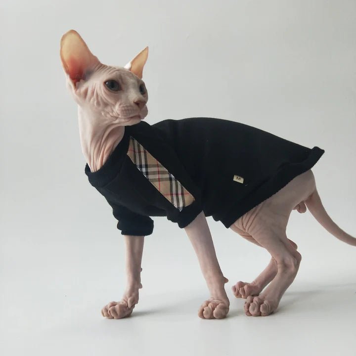 Trendy Thick Warm Soft Shirts Sphynx Cat Clothes - PIKAPIKA