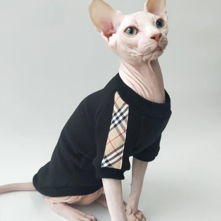 Trendy Thick Warm Soft Shirts Sphynx Cat Clothes - PIKAPIKA
