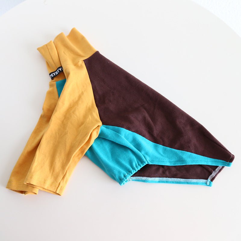 Tricolor Layered Base Shirt Italian Greyhound Whippet Dog Clothes - PIKAPIKA