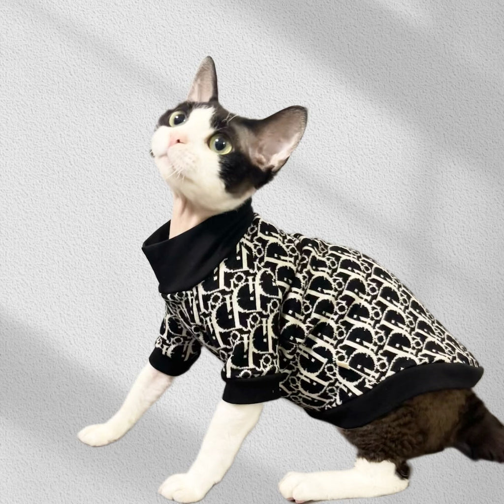 Turtleneck Cat Sweater Knit Wear Warm Clothes - PIKAPIKA
