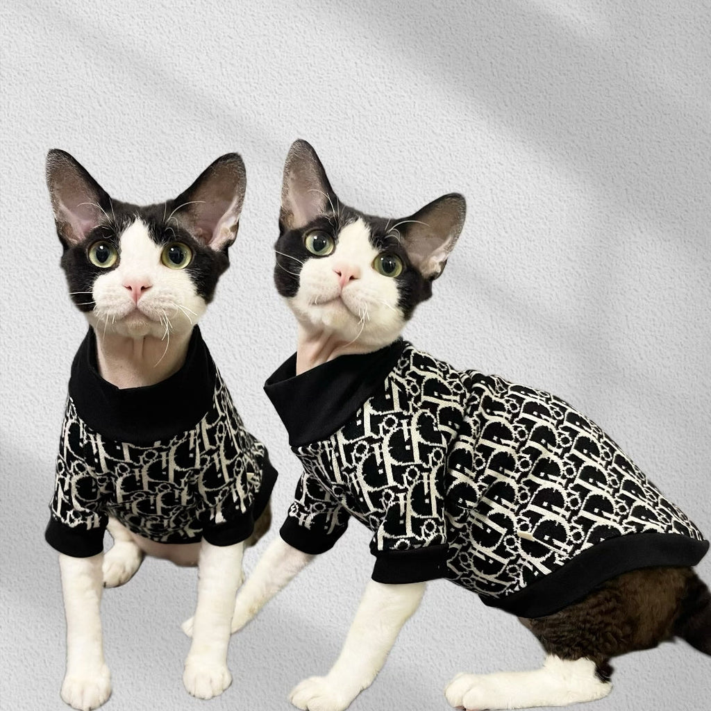 Turtleneck Cat Sweater Knit Wear Warm Clothes - PIKAPIKA