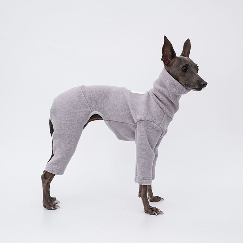 Turtleneck Fleece Onesie for Italian greyhound Whippet Dog Clothes - PIKAPIKA