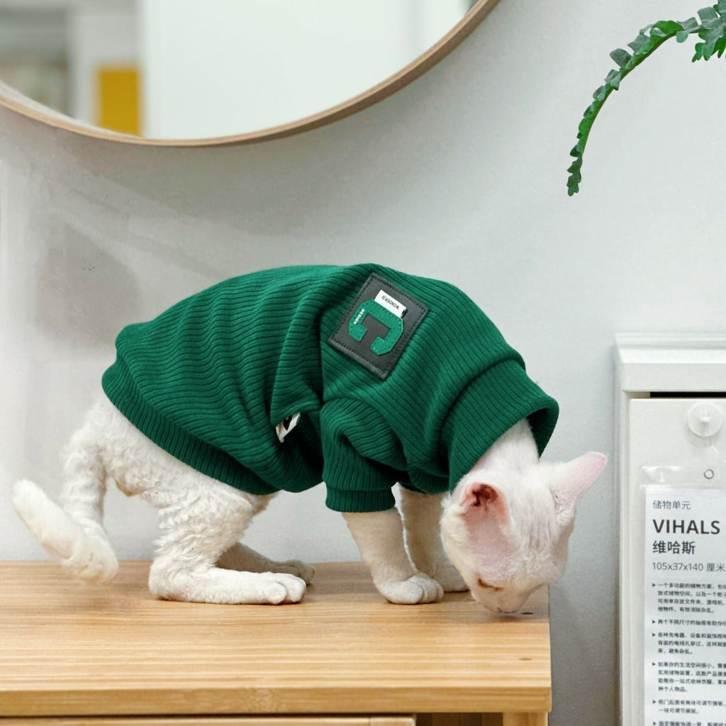 Turtleneck Knitting Sweater Sphynx Cat Clothes - PIKAPIKA