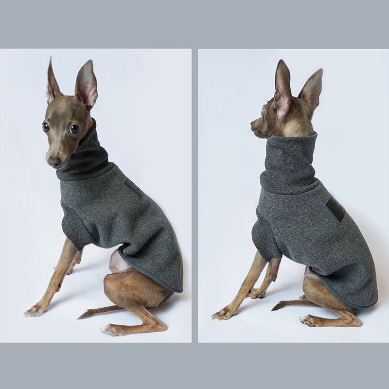Turtleneck Shirts Sleeveless Italian greyhound Whippet Dog Clothes - PIKAPIKA
