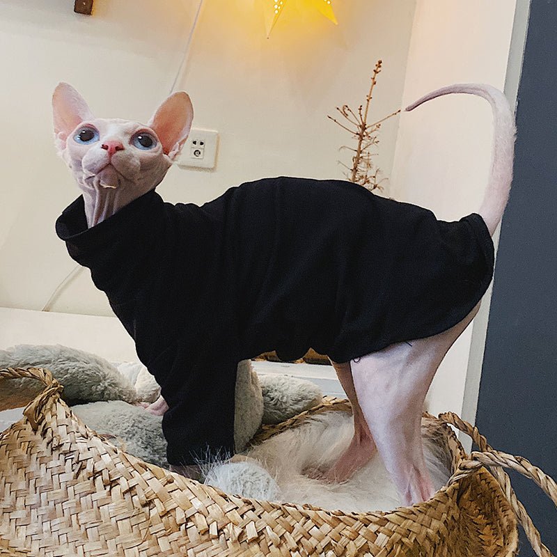 Turtleneck Shirts Sphynx Cat Clothes - PIKAPIKA