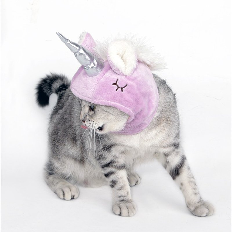 Unicorn Plush Cat Hat Halloween Fall Winter - PIKAPIKA