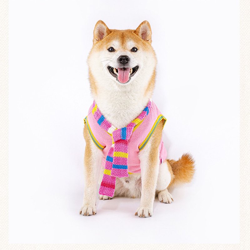 V-neck Sleeveless Sweater Dog Clothes - PIKAPIKA