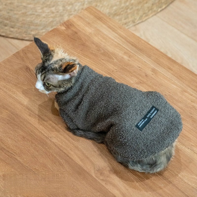 Warm Hoodie Suit Hat Devon Rex Sphynx Cat Clothes - PIKAPIKA