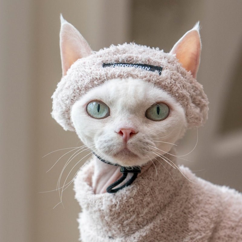 Warm Hoodie Suit Hat Devon Rex Sphynx Cat Clothes - PIKAPIKA