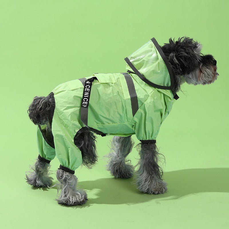 Waterproof 4Legs Cover Raincoats Outdoor Dog Clothes - PIKAPIKA