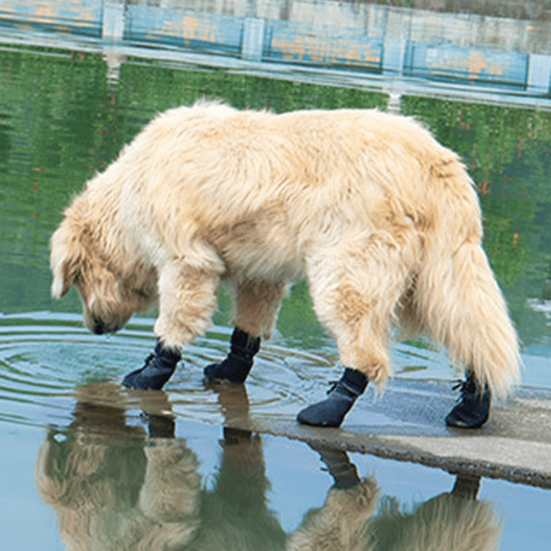 Waterproof Dog Booties Non - Slip Anti - Dirty Socks Hook&Loop Straps - PIKAPIKA