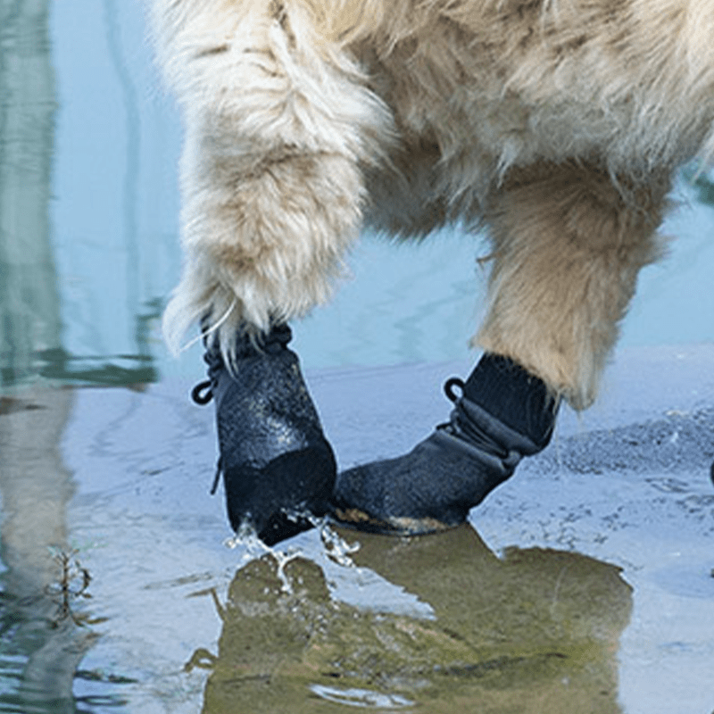 Waterproof Dog Booties Non - Slip Anti - Dirty Socks Hook&Loop Straps - PIKAPIKA