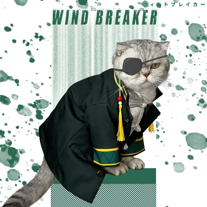 WIND BREAKER Haruka Sakura Cosplay Pet Costume Cat Jacket - PIKAPIKA