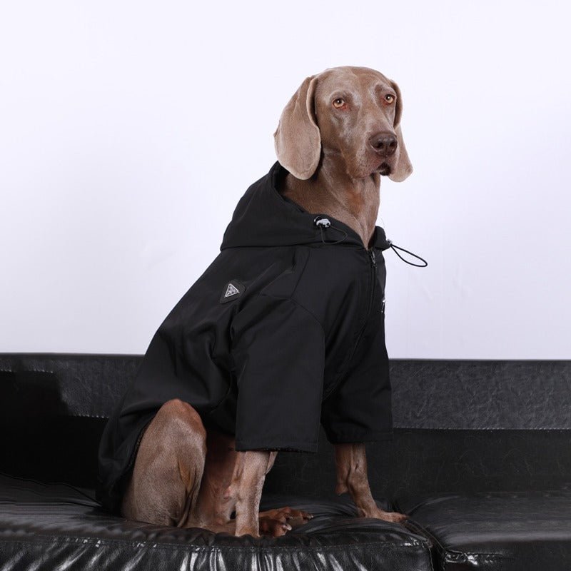 Windproof Jacket Outdoor Plush Coat Big Dog Clothes - PIKAPIKA