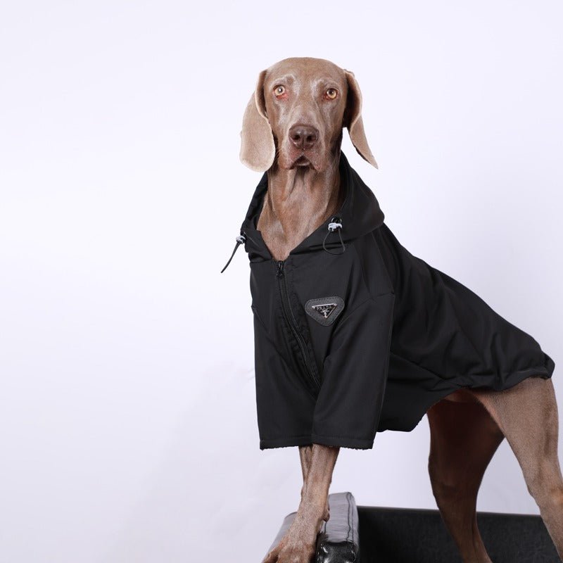 Windproof Jacket Outdoor Plush Coat Big Dog Clothes - PIKAPIKA