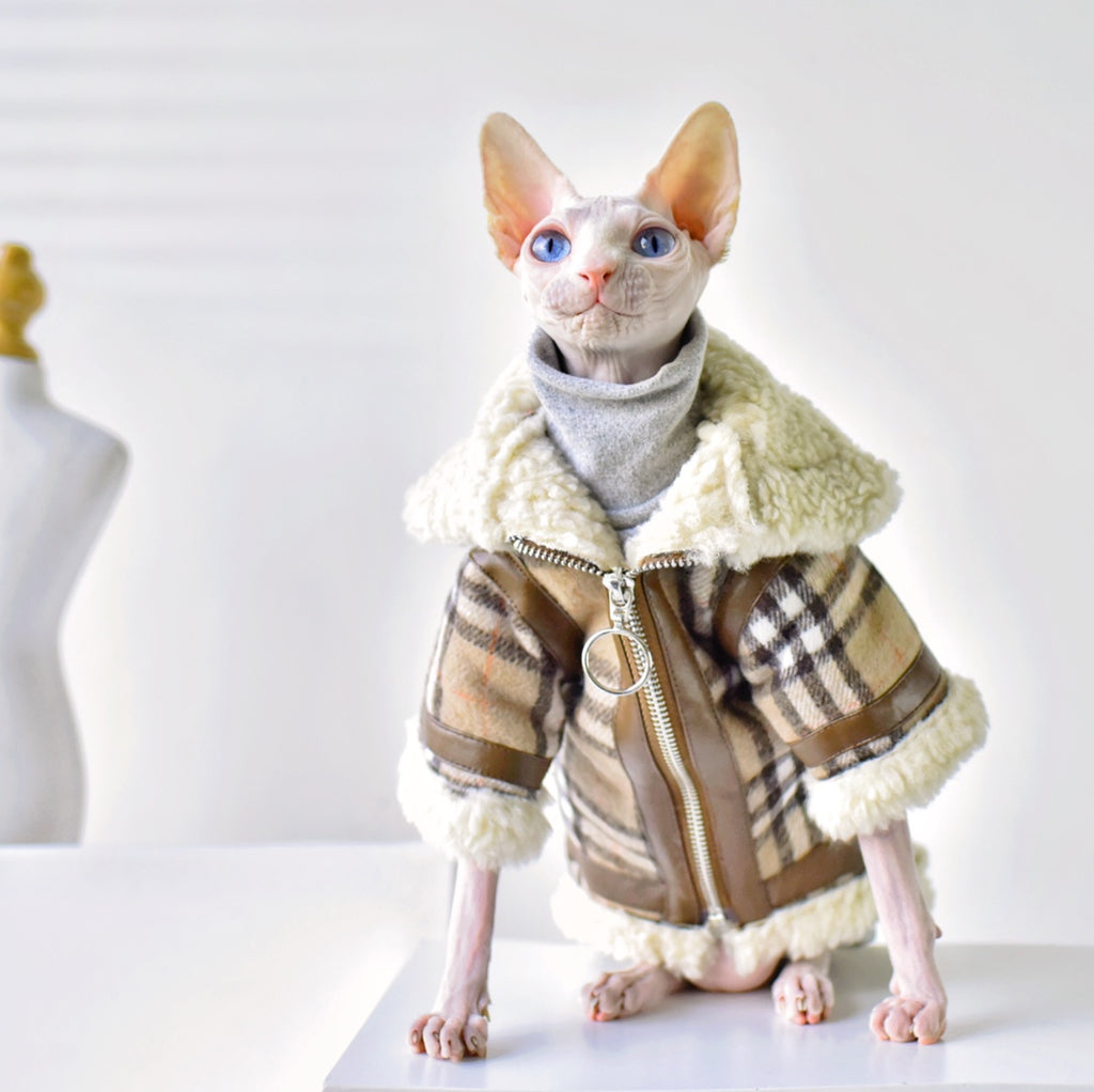 Jacket Cat Cat Clothes Warm Coats Padded Jackets Outdoor Raincoats – PIKAPIKA